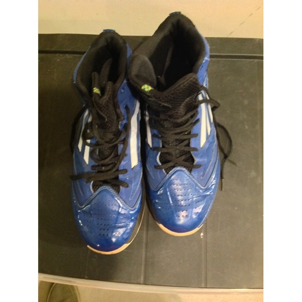 Adidas High-Top Basketball Shoes Blue Size 10.5 Men's
